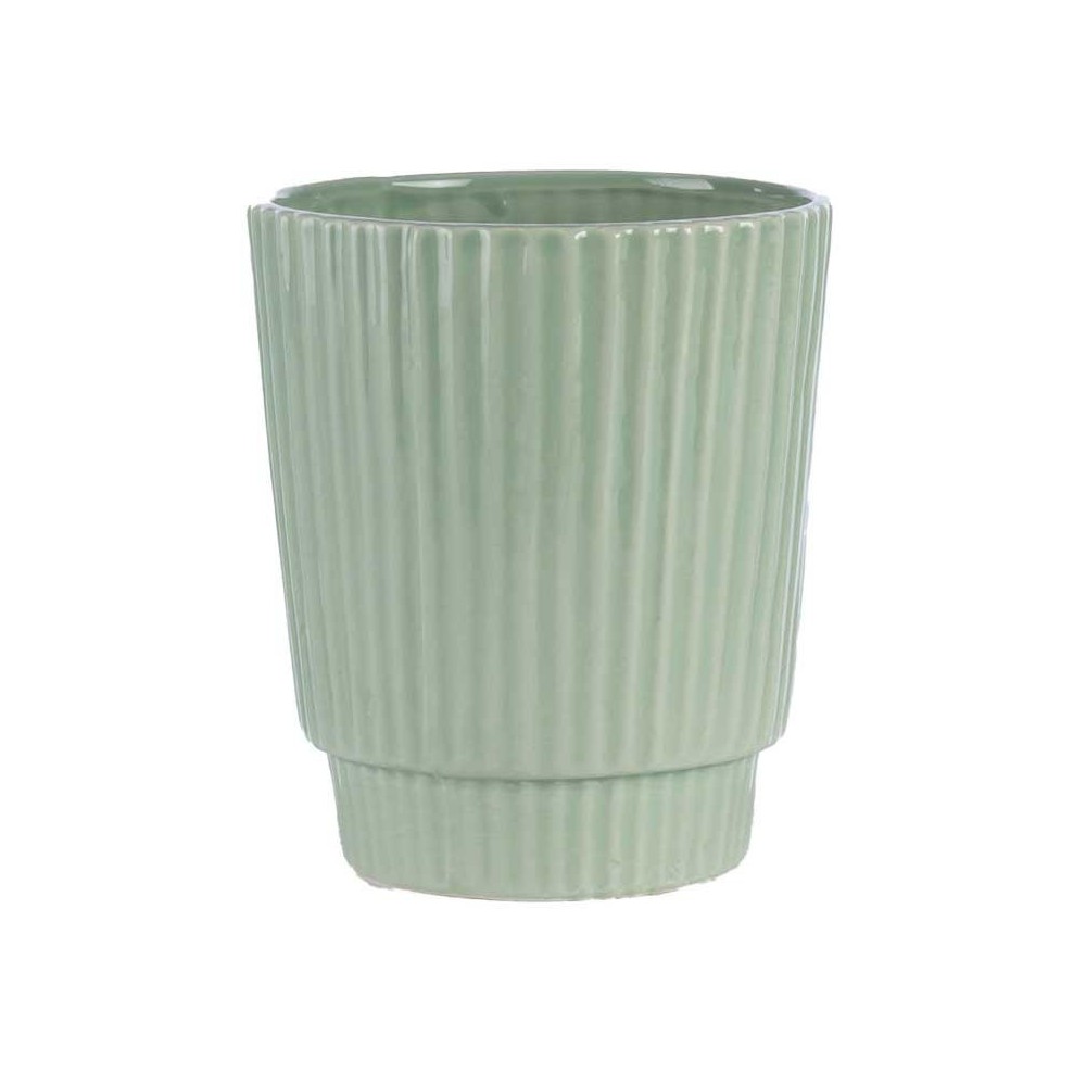 VASO VERDE MENTA CERAMICA EST D.14.4 H.16
